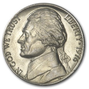1976 Jefferson Nickel BU 1976 Jefferson Nickel BU
